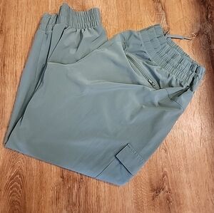 All In Motion Pants Womens XXL Green Jogger Cargo Pockets Drawstring Stretch